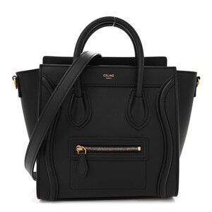Celine Nano Crossbody Bag in Smooth Calfskin - Black